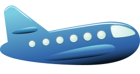 Blue airplane